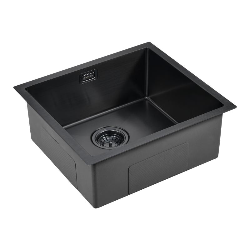 Кухонная мойка Paulmark Weser 48 PM804844-GM Вороненая сталь