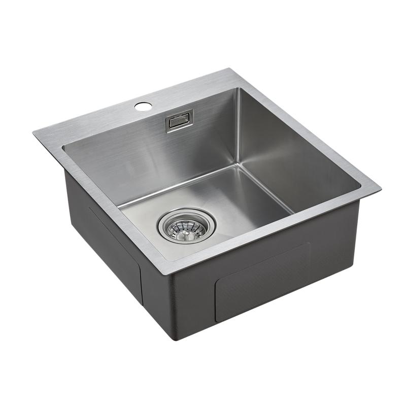 Кухонная мойка Paulmark Neckar 45 PM804551-BS Брашированная сталь