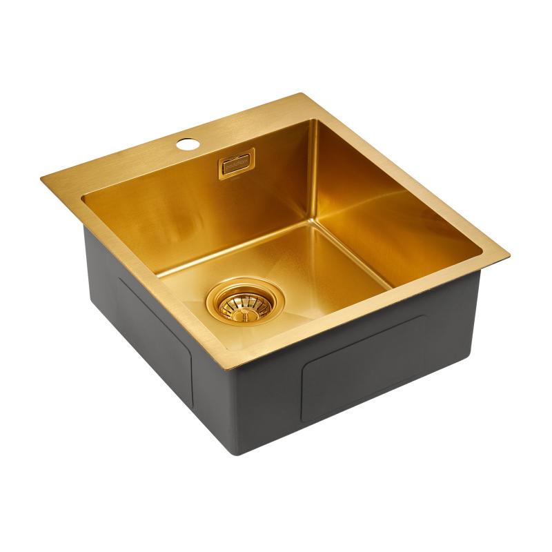 Кухонная мойка Paulmark Neckar 45 PM804551-BG Брашированное золото