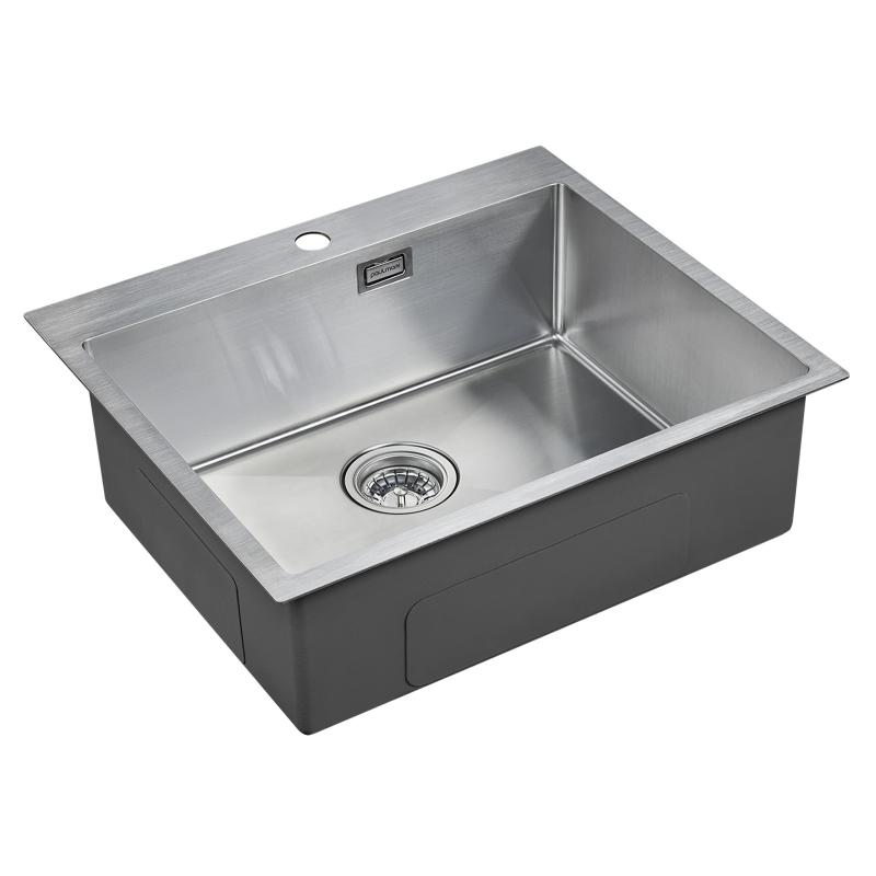 Кухонная мойка Paulmark Isar 59 PM805951-BS Брашированная сталь