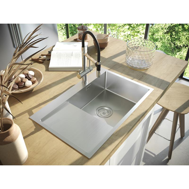 Кухонная мойка Paulmark Elde 78 PM807851-BSR Брашированная сталь