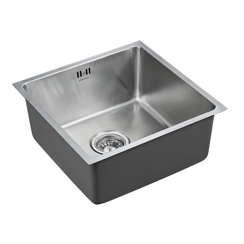 Кухонная мойка Paulmark Lassan 44 PM304444-BS Брашированная сталь