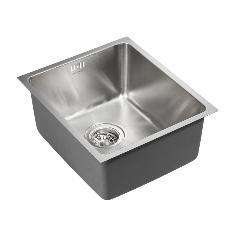 Кухонная мойка Paulmark Vista 44 PM904438-BS Брашированная сталь