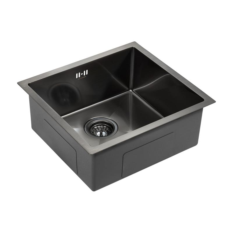 Кухонная мойка Paulmark Marx 44 PM214844-GM Вороненая сталь