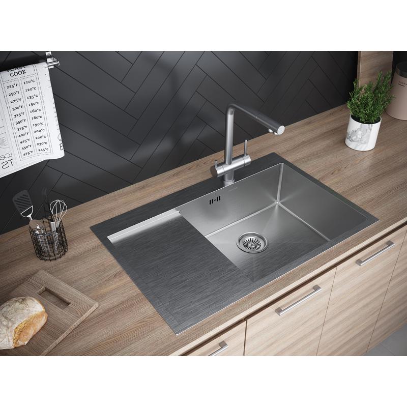 Кухонная мойка Paulmark Atlan 78 R PM217851-BSR Брашированная сталь