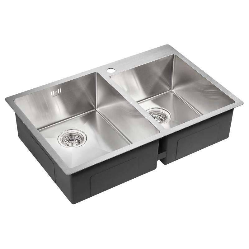 Кухонная мойка Paulmark Helfer 78 PM237851-BS Брашированная сталь