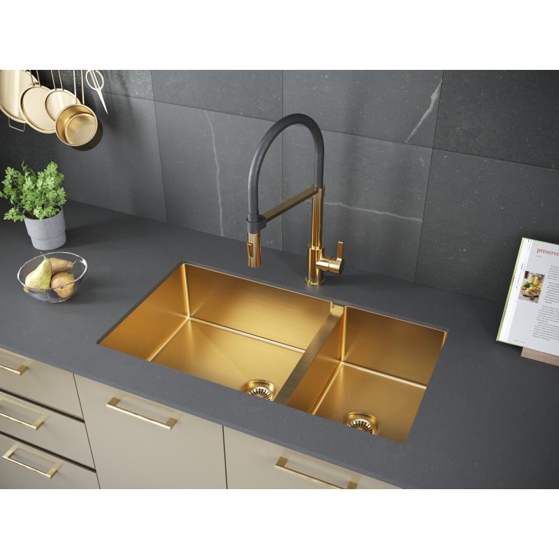 Кухонная мойка Paulmark Axel 78 PM227844-BG Брашированное золото