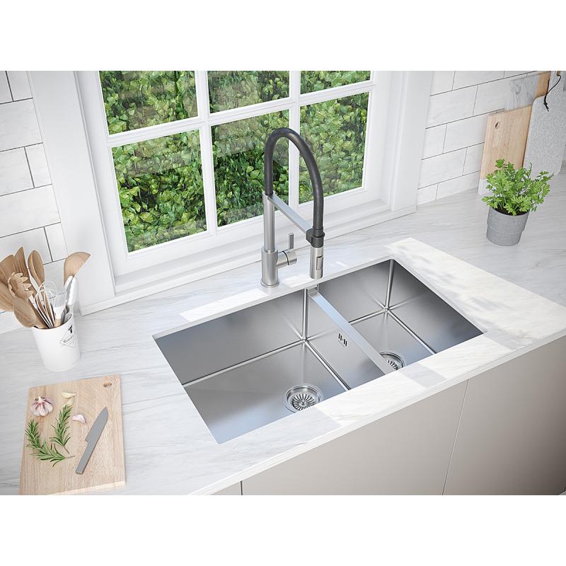 Кухонная мойка Paulmark Axel 78 PM227844-BS Брашированная сталь