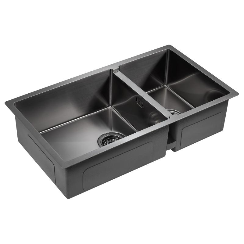 Кухонная мойка Paulmark Axel 78 PM227844-GM Вороненая сталь