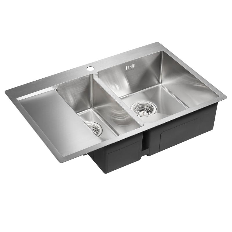 Кухонная мойка Paulmark Liga 78 PM227851-BSR Брашированная сталь