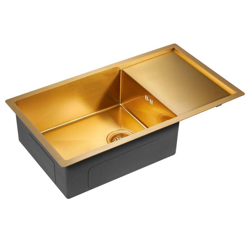 Кухонная мойка Paulmark Wing 78 PM217844-BG Брашированное золото