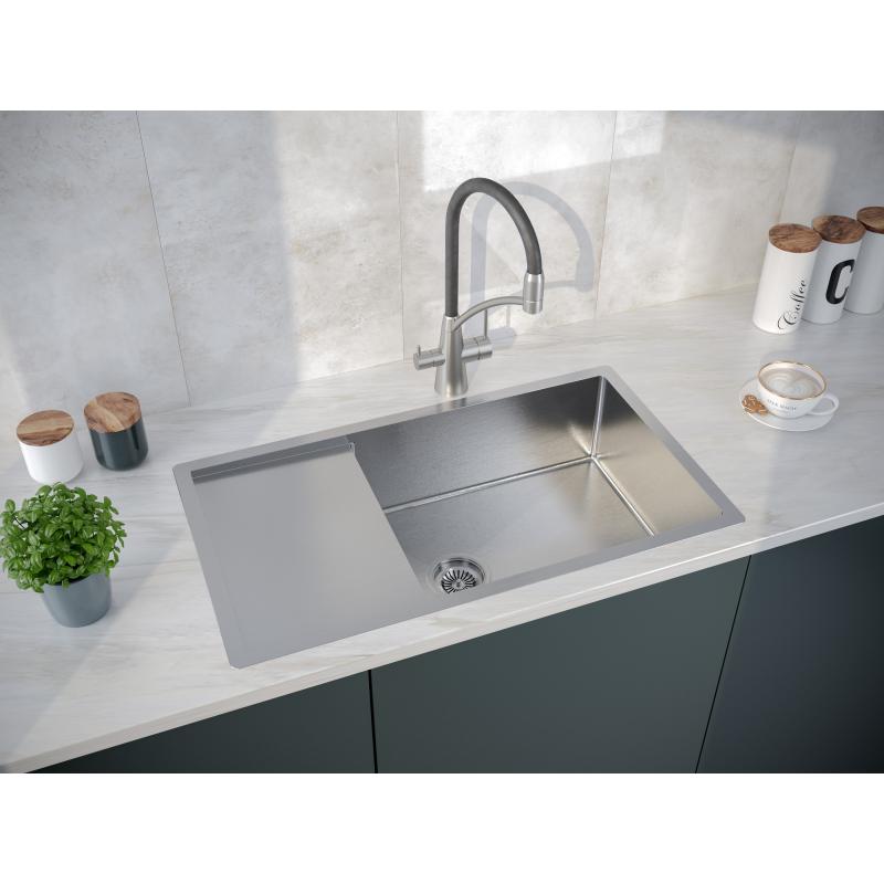 Кухонная мойка Paulmark Wing 78 PM217844-BS Брашированная сталь