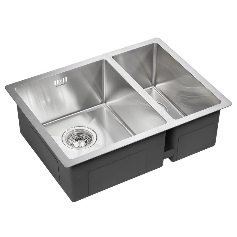 Кухонная мойка Paulmark Zusat 59 PM225944-BSL Брашированная сталь