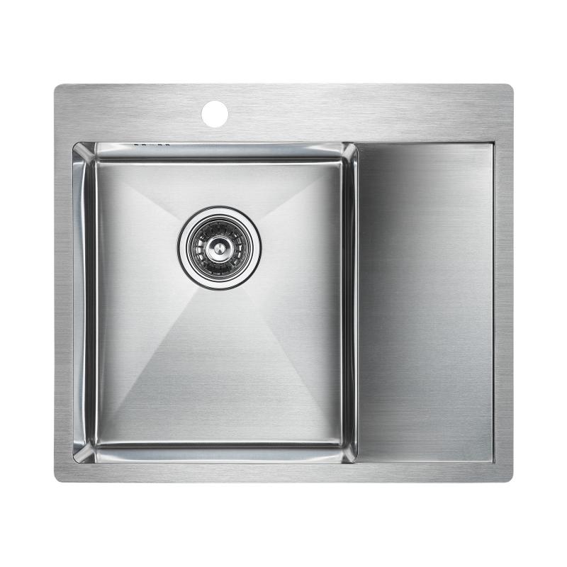 Кухонная мойка Paulmark Flank 59 PM225951-BSL Брашированная сталь