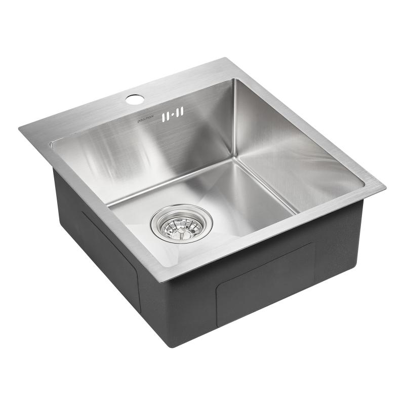 Кухонная мойка Paulmark Favor 45 PM214551-BS Брашированная сталь