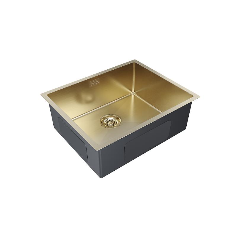 Кухонная мойка Paulmark Next 54 PM215444-BG Брашированное золото