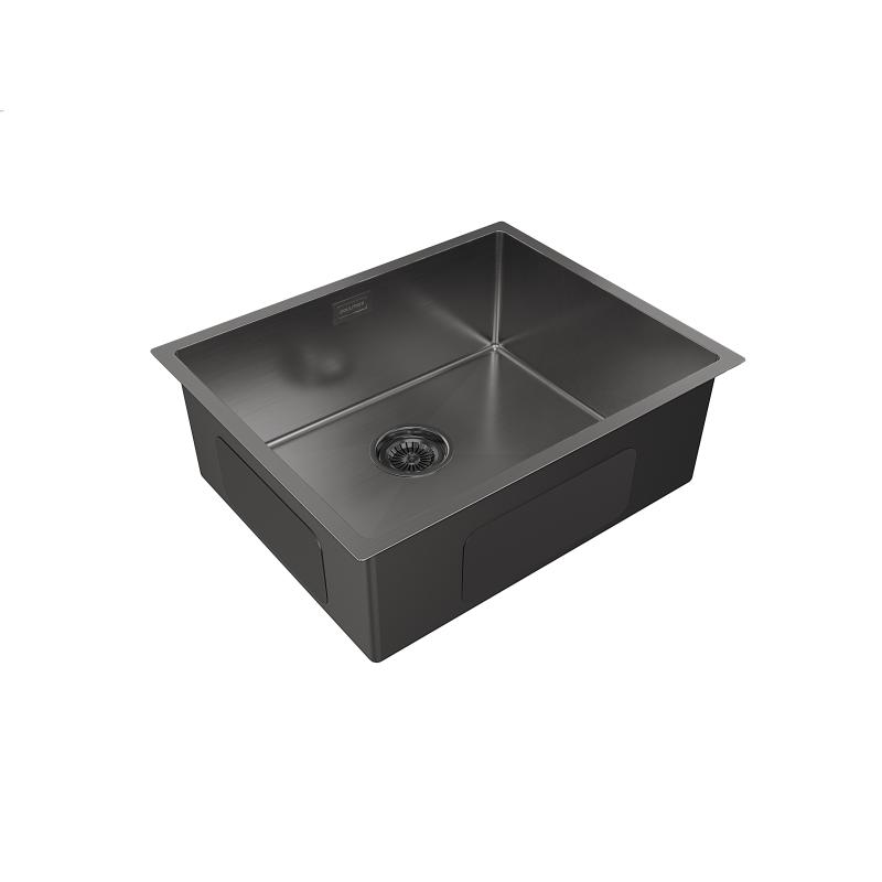 Кухонная мойка Paulmark Next 54 PM215444-GM Вороненая сталь