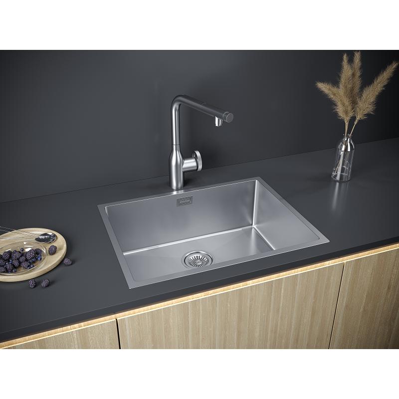 Кухонная мойка Paulmark Next 58 PM215844-BS Брашированная сталь