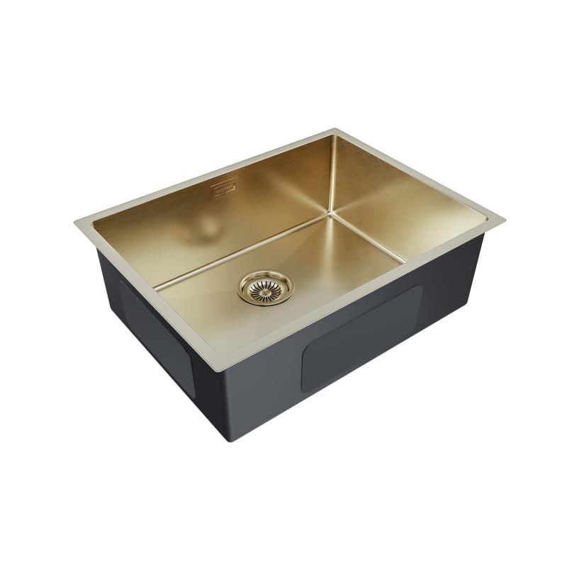 Кухонная мойка Paulmark Next 58 PM215844-BG Брашированное золото