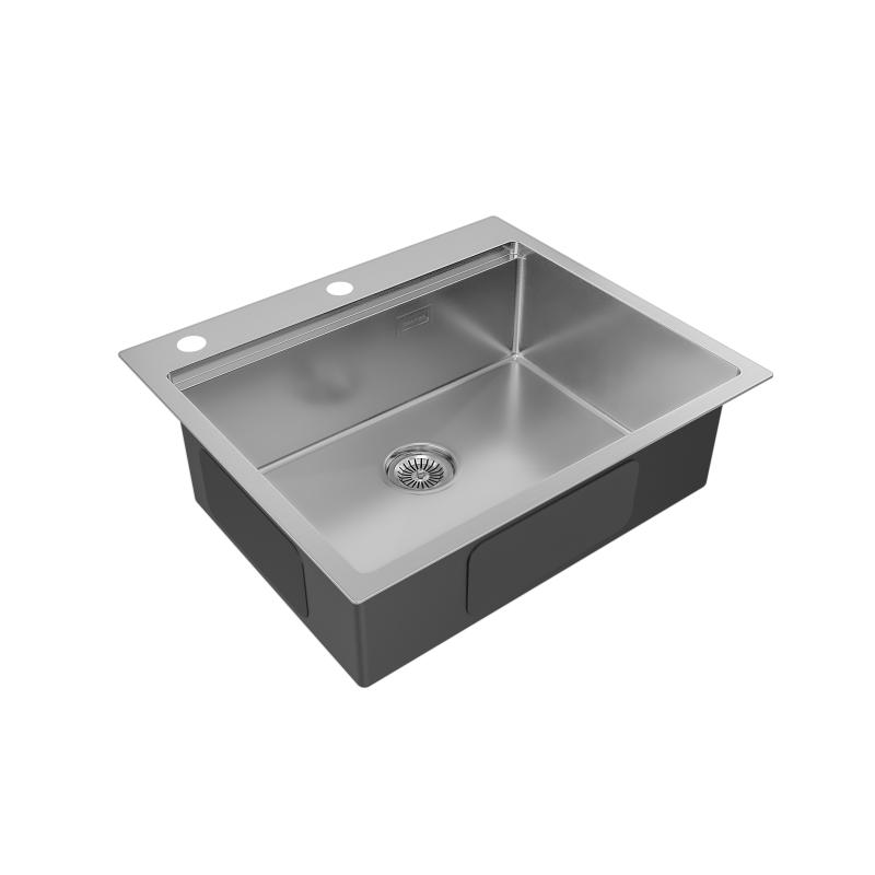 Кухонная мойка Paulmark Brim-Pro 59 PM705951-BS Брашированная сталь