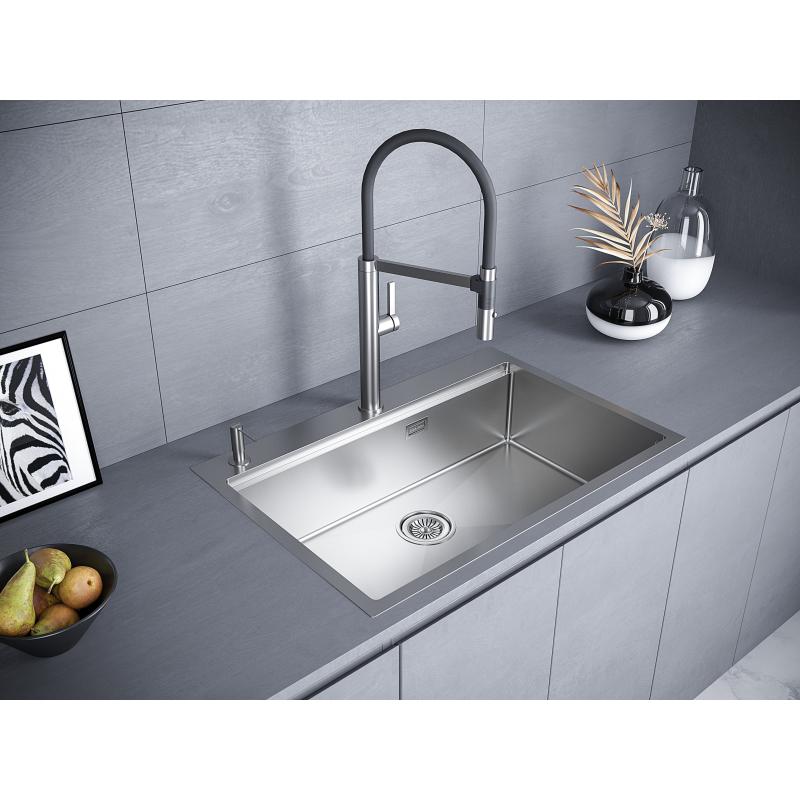 Кухонная мойка Paulmark Vast-Pro 75 PM707551-BS Брашированная сталь