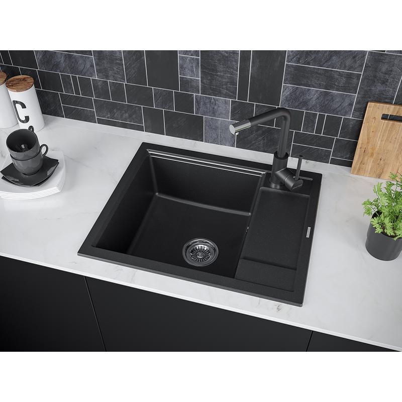 Кухонная мойка Paulmark Optimum 60 PM216050-BL Черная