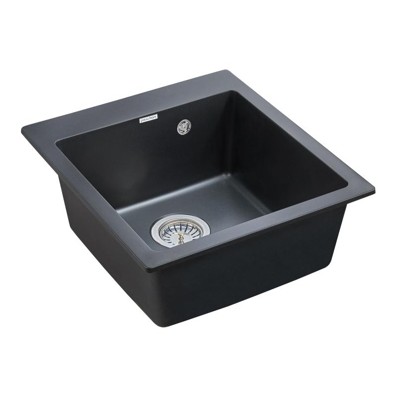 Кухонная мойка Paulmark Zemar 46 PM104651-BLM Черный металлик