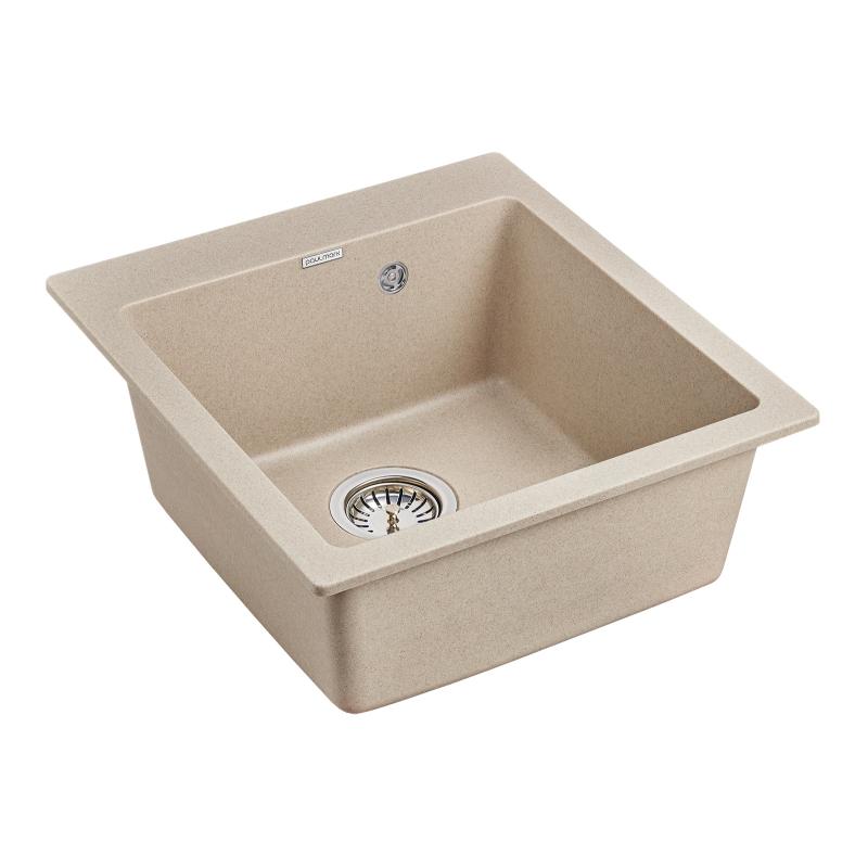 Мойка кухонная Paulmark Kante 45 PM104651-QU из искусственного камня, кварц