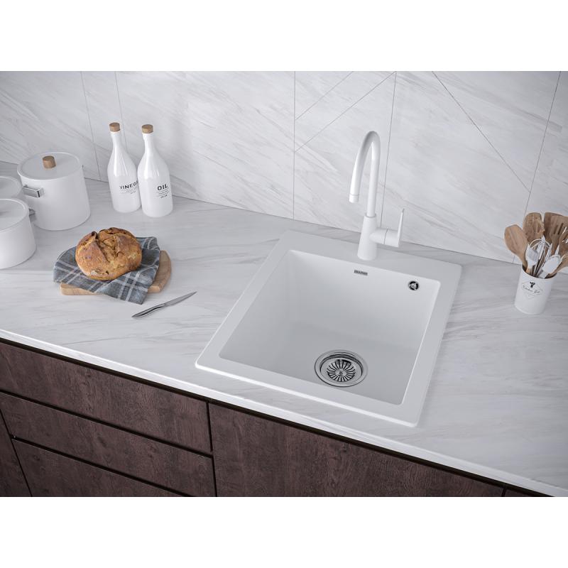 Кухонная мойка Paulmark Zemar 46 PM104651-WH Белая