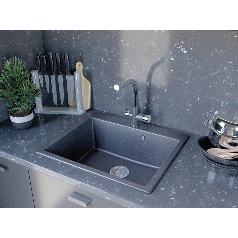 Кухонная мойка Paulmark Kante 60 PM106052-DG Графит