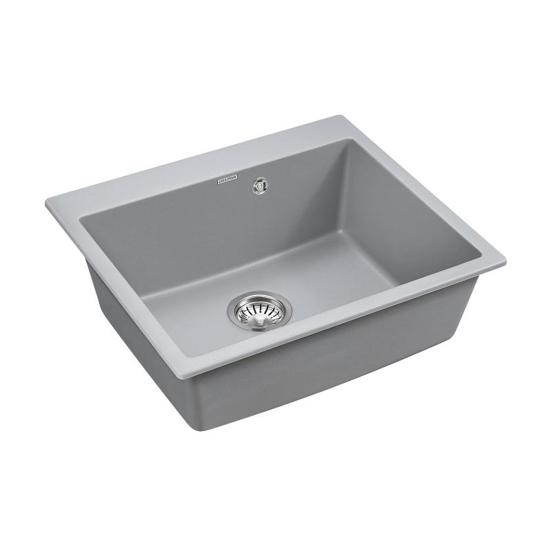 Кухонная мойка Paulmark Kante 60 PM106052-GRM Серый металлик