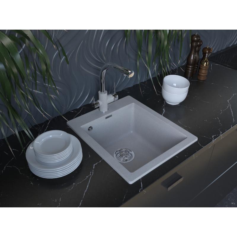 Кухонная мойка Paulmark Leer 41 PM104249-GR Серая