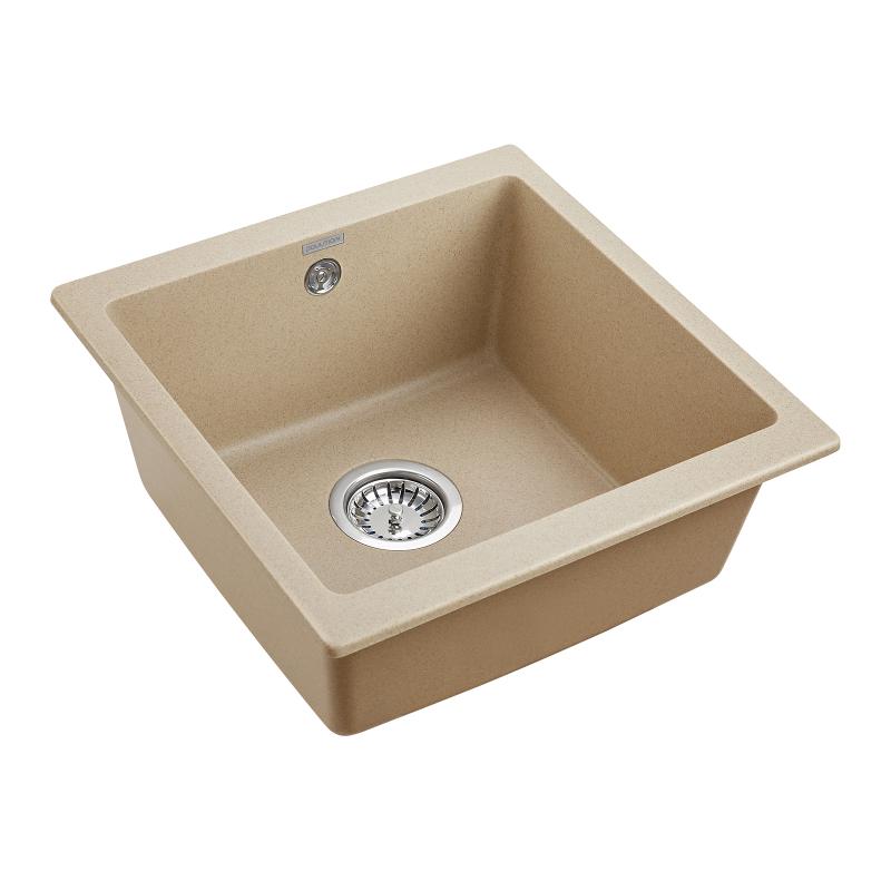 Мойка кухонная Paulmark Gera 50 PM104546-QU из искусственного камня, кварц