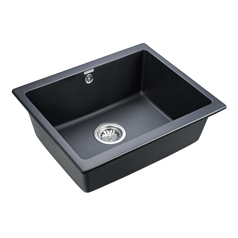 Кухонная мойка Paulmark Gera 55 PM205546-BLM Черный металлик