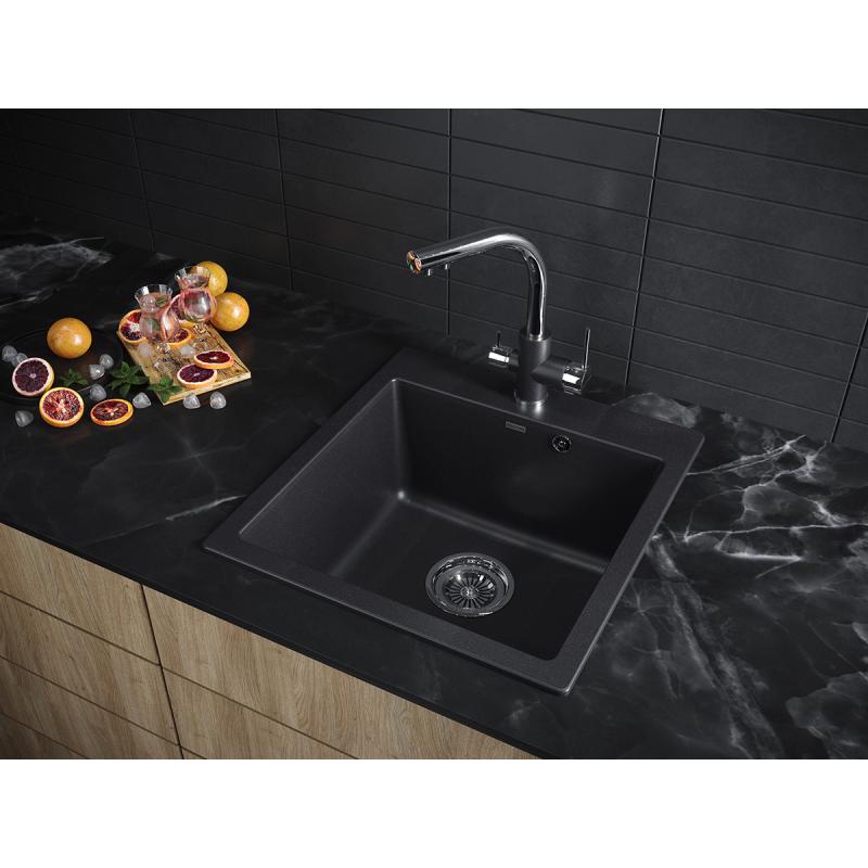 Кухонная мойка Paulmark Praktisch 51 PM105152-BL Черная