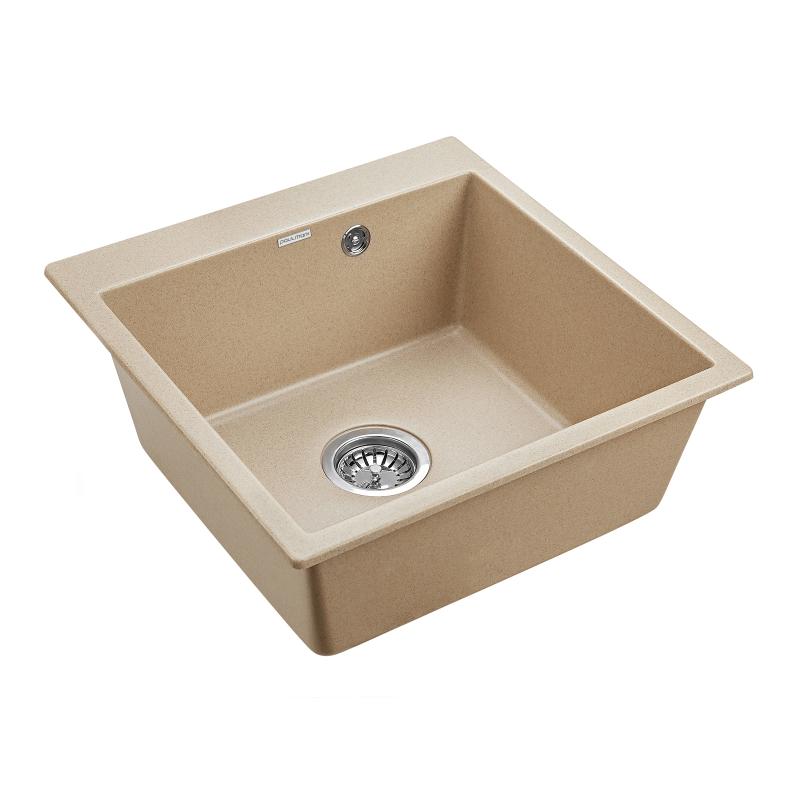 Мойка кухонная Paulmark Kante 50 PM105152-QU из искусственного камня, кварц