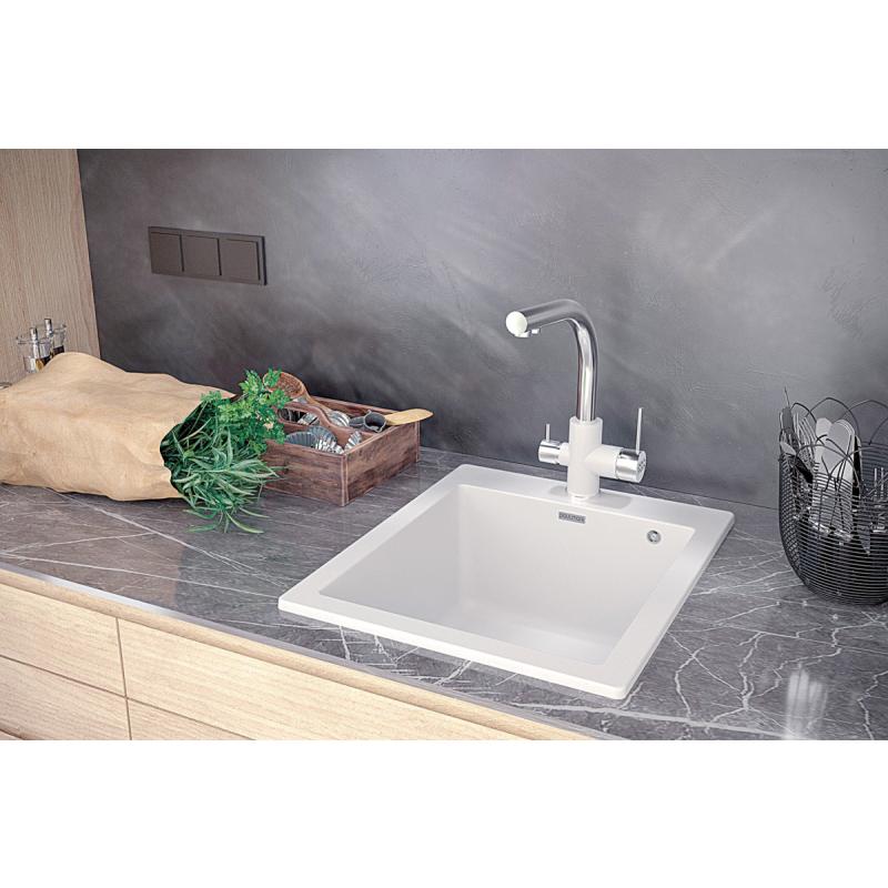 Кухонная мойка Paulmark Praktisch 51 PM105152-WH Белая