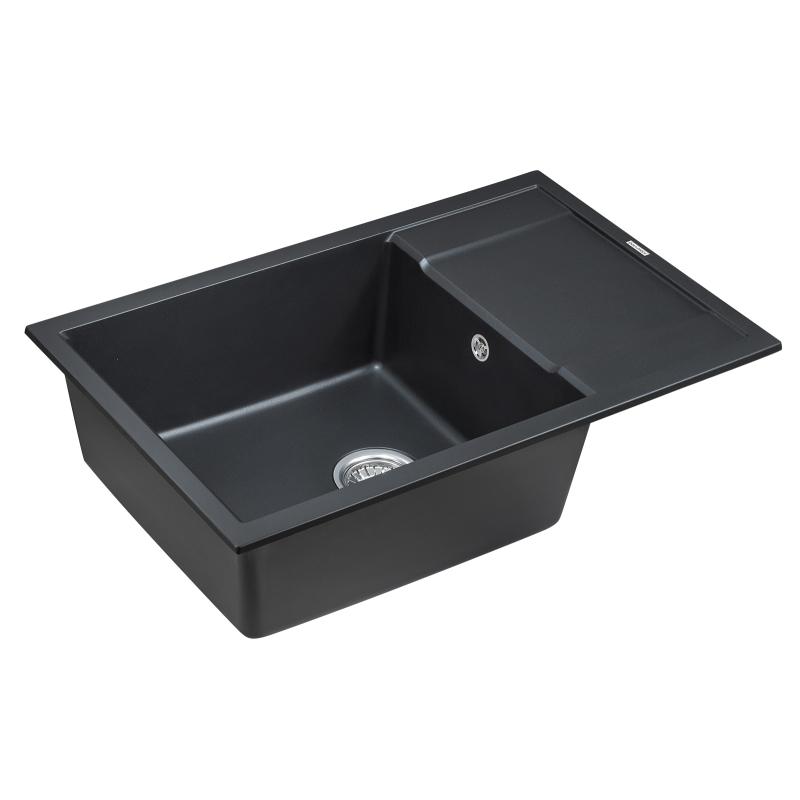 Кухонная мойка Paulmark Verlass PM317850-BLM Черный металлик