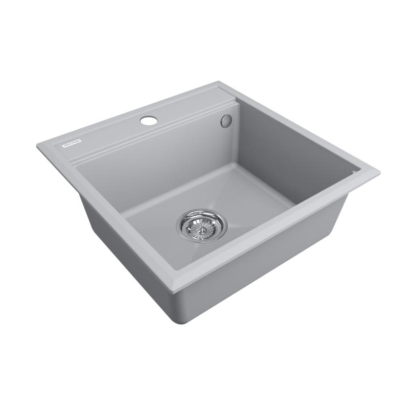 Кухонная мойка Paulmark Stepia-500 PM115051-GRS Серый дым
