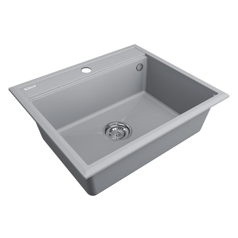 Кухонная мойка Paulmark Stepia-590 PM115951-GRS Серый дым