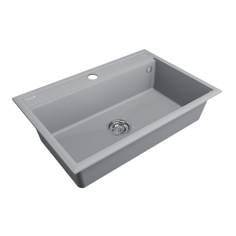 Кухонная мойка Paulmark Stepia-750 PM117551-GRS Серый дым