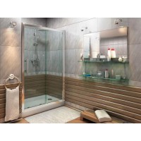 Душевая дверь Good Door Pandora (Пандора) WTA130, 130 х 185 см, раздвижная, стекло прозрачное, профиль хром, ПД00020