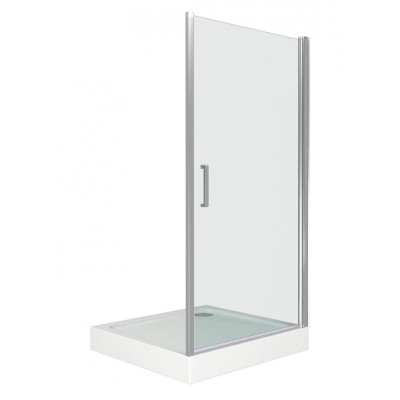 Душевая дверь Good Door Pandora DR-80-C-CH, 80 х 185 см, распашная, стекло прозрачное, профиль хром, ПД00069