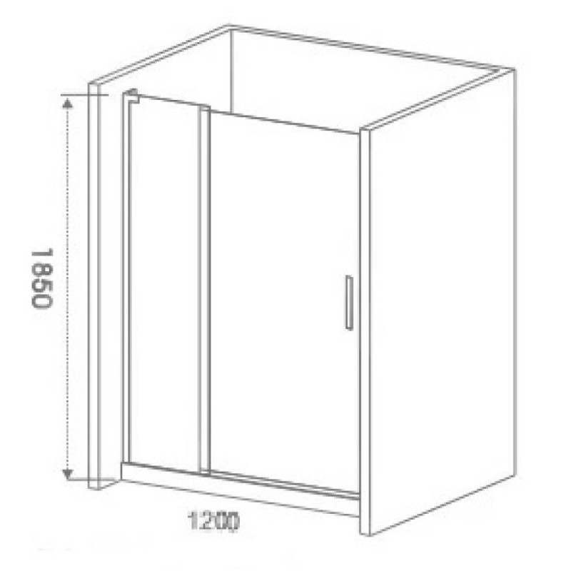 Душевая дверь Good Door Pandora WTW-120-C-CH, 120 х 185 см, распашная, стекло прозрачное, профиль хром, ПД00072