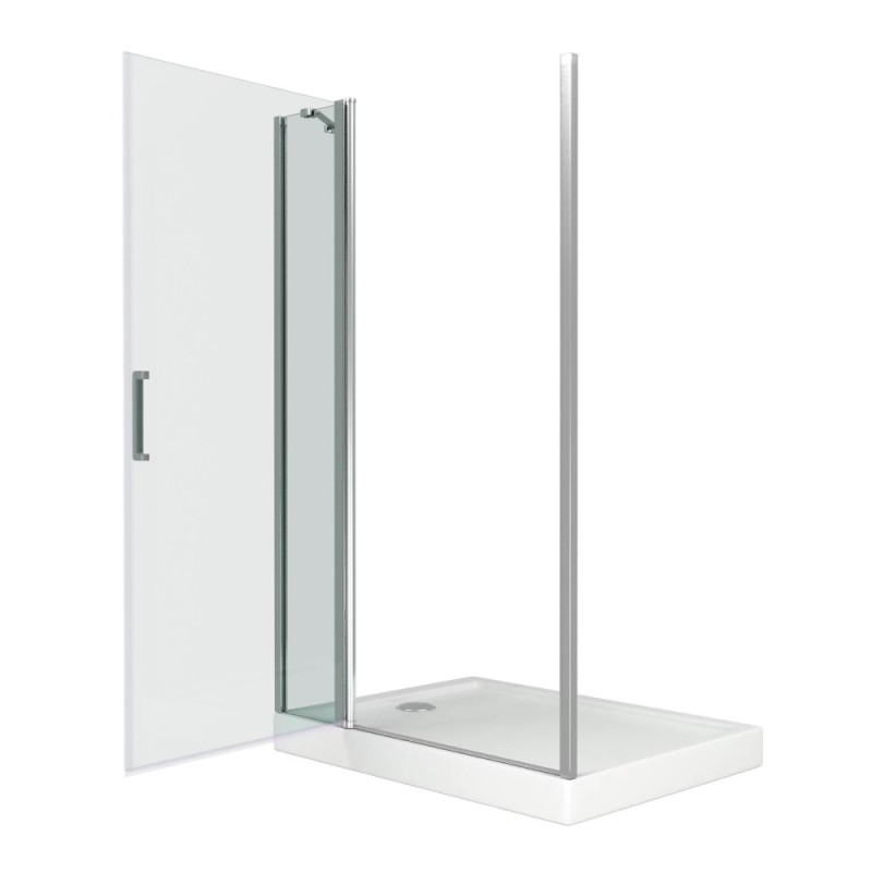Душевая дверь Good Door Pandora WTW-120-C-CH, 120 х 185 см, распашная, стекло прозрачное, профиль хром, ПД00072