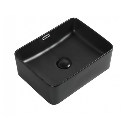 Раковина Aquanet Perfect 273678-1-MB 40.5 x 31.5 x 14 см, накладная, черный матовый