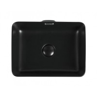 Раковина Aquanet Perfect 273678-1-MB 40.5 x 31.5 x 14 см, накладная, черный матовый