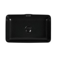 Раковина Aquanet Perfect-2-MB, 273677, 48 x 31.5 x 14 см, накладная, черный матовый