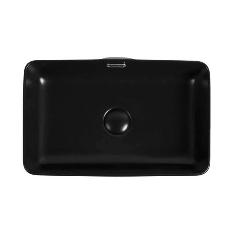 Раковина Aquanet Perfect-2-MB, 273677, 48 x 31.5 x 14 см, накладная, черный матовый
