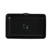 Раковина Aquanet Perfect 273676-3-MB 55 x 35 x 14 см, накладная, черный матовый